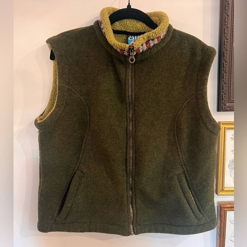 ALF Olive Green Fleece Vest
